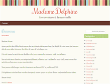 Tablet Screenshot of madame-delphine.be